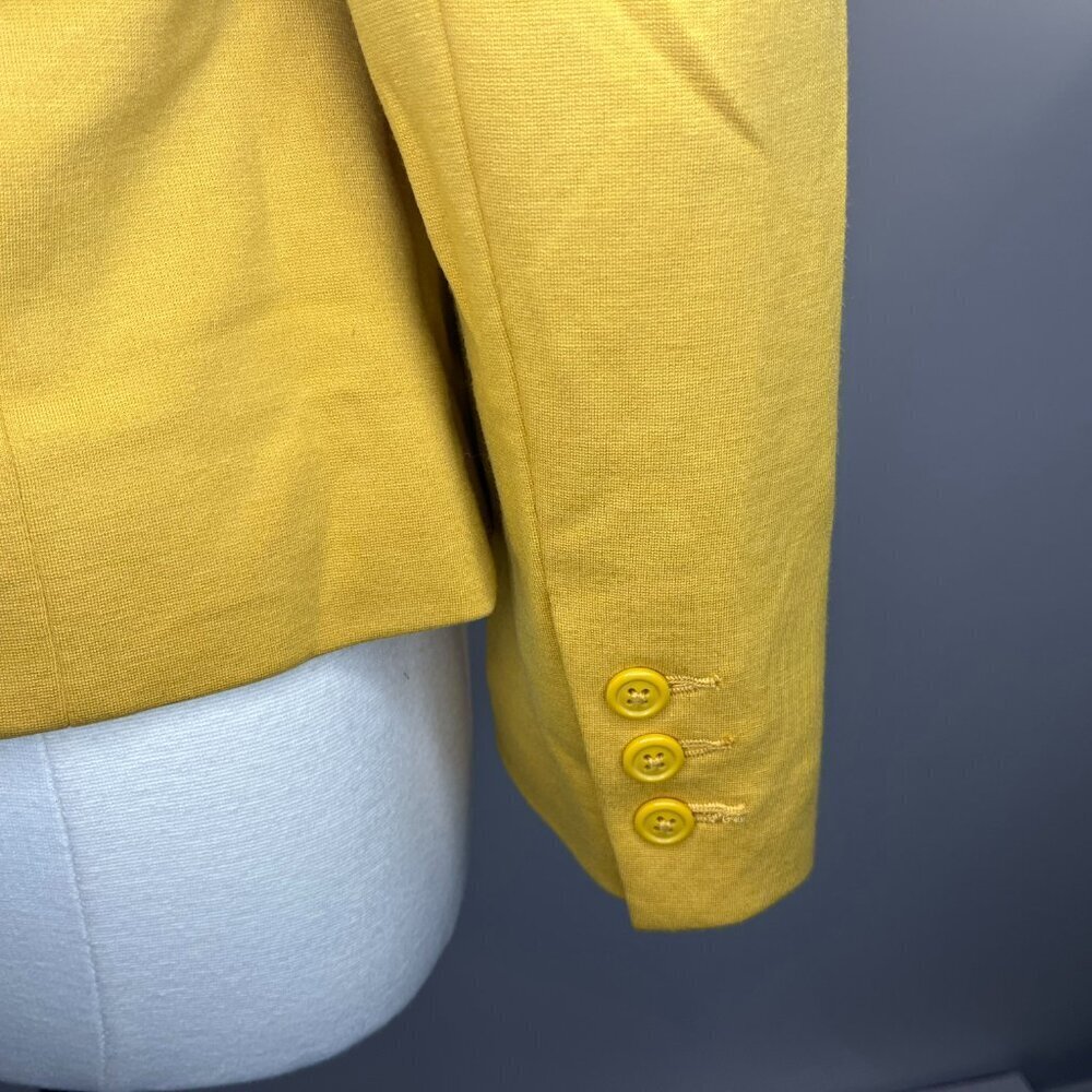 Cleo Petites Women's Yellow Gold Blazer - Size 10 - Picture 5 of 5